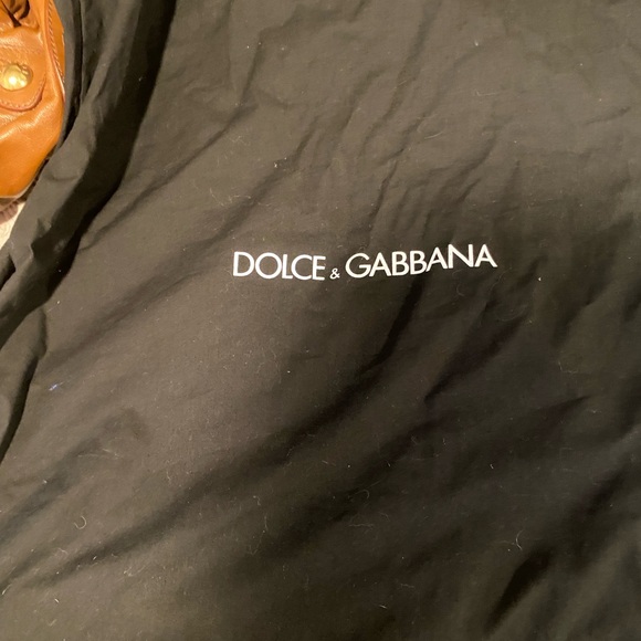 Dolce & Gabbana Brown Shoulder Bag with Gold Hardware